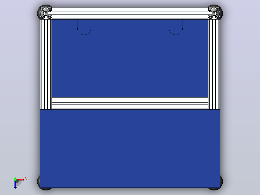 铝型材40X40 RITTER桌俯视图