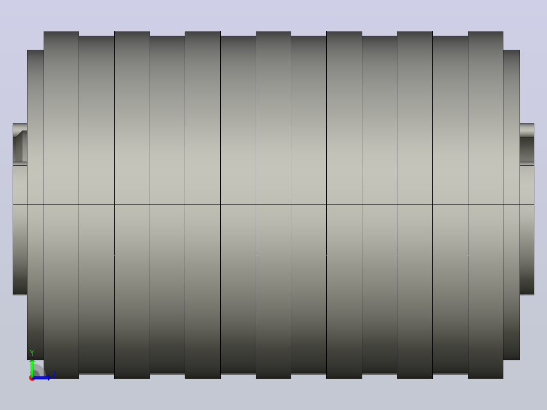 P826-20-C1包胶回路轮左视图