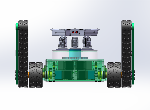 履带式越障机器人设计（SW+CAD+说明书+matelable仿真）缩略图
