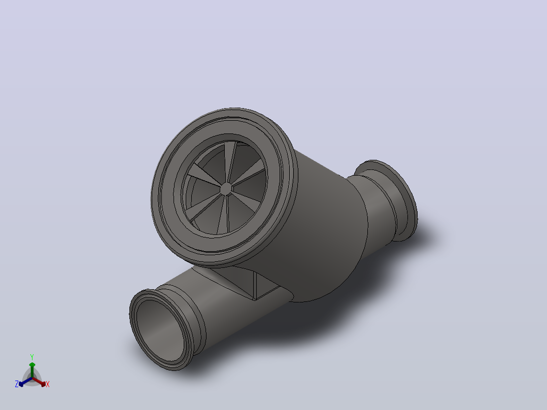 DGX09Y型卡式过滤器[DGX09-DN50]正等轴测图