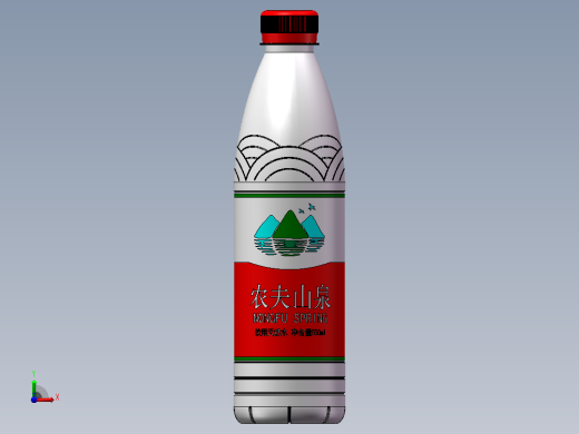 农夫山泉水瓶前视缩略图