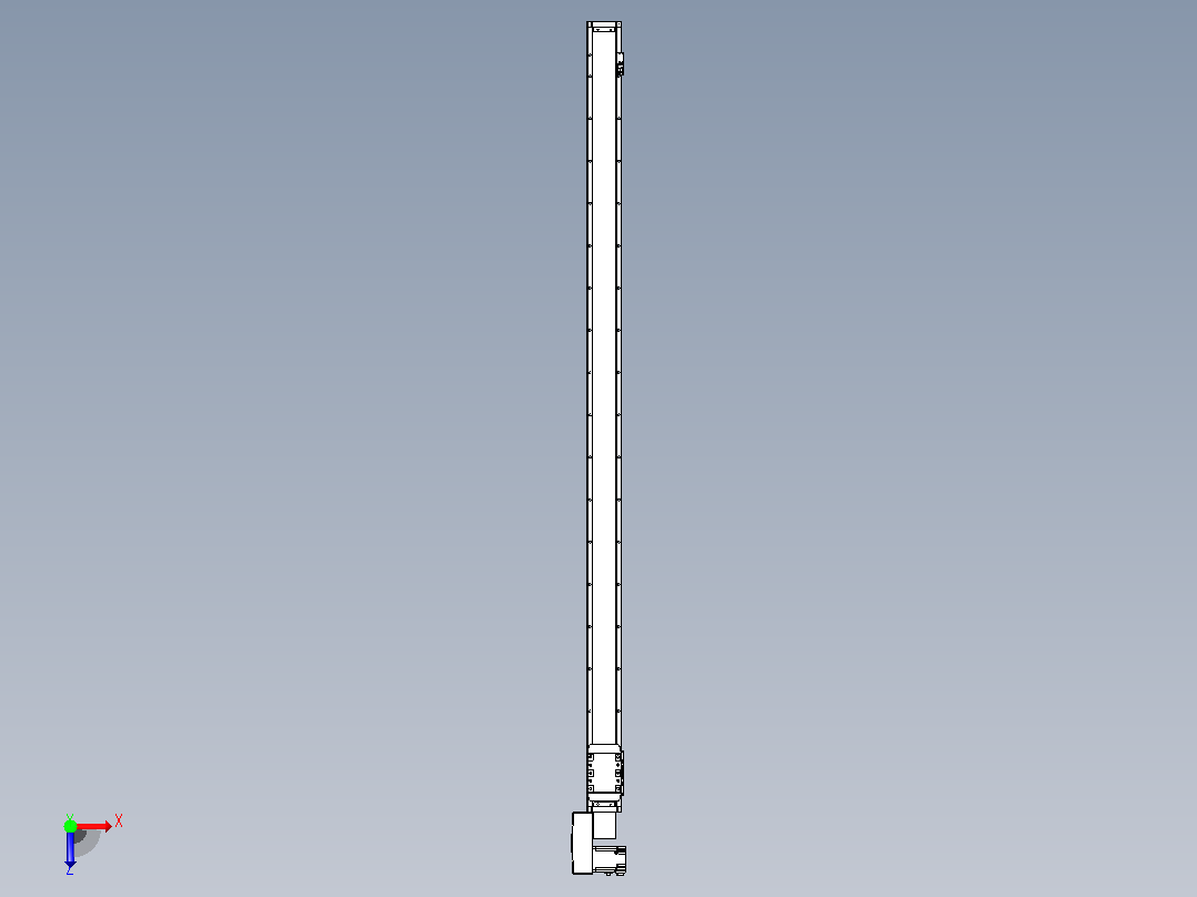 机器人皮带驱动直线轴TPA-GCB-80-P60-L1650-QL-M20-N3俯视图