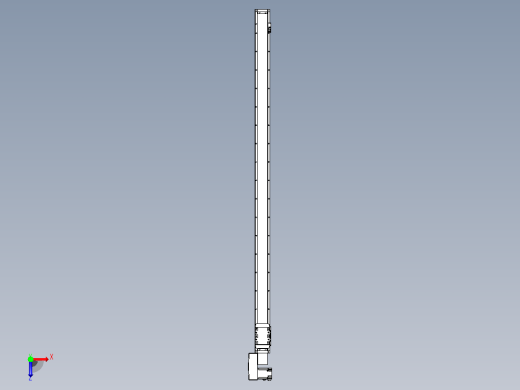 机器人皮带驱动直线轴TPA-GCB-80-P60-L1650-QL-M20-N3俯视缩略图