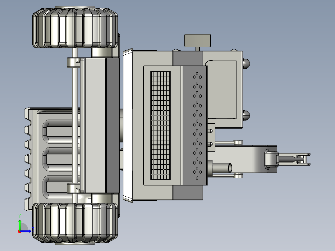 玩具挖掘机左视图