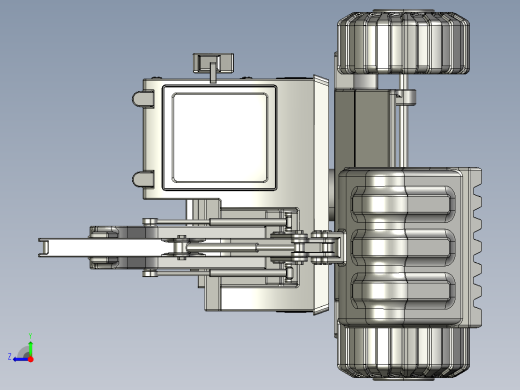 玩具挖掘机右视缩略图