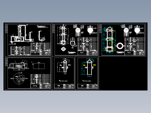 填料塔设计CAD图纸