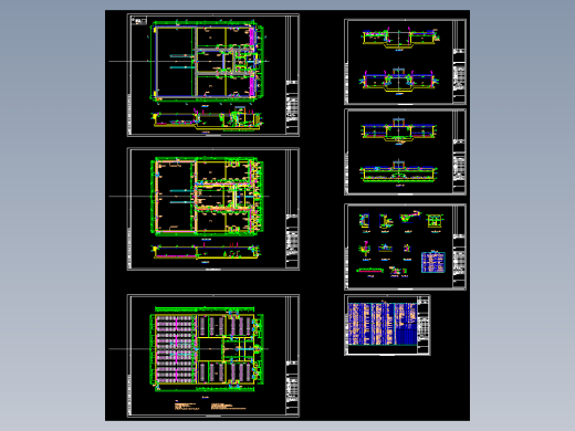 污水处理厂MSBR工艺设计cad图纸改良SBR池