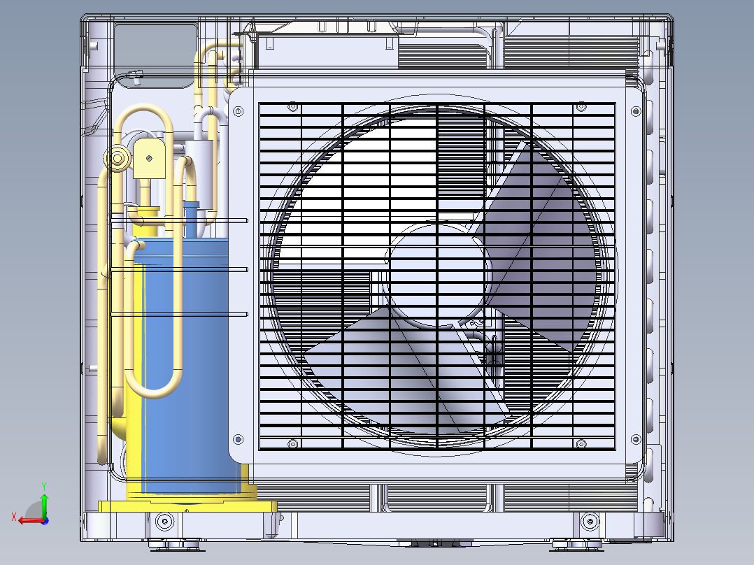 空调外机，空调室外机后视图
