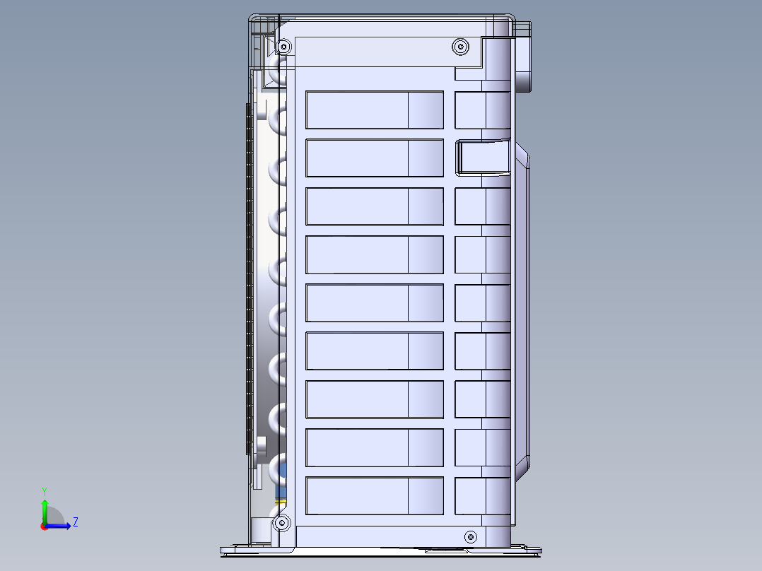 空调外机，空调室外机左视图