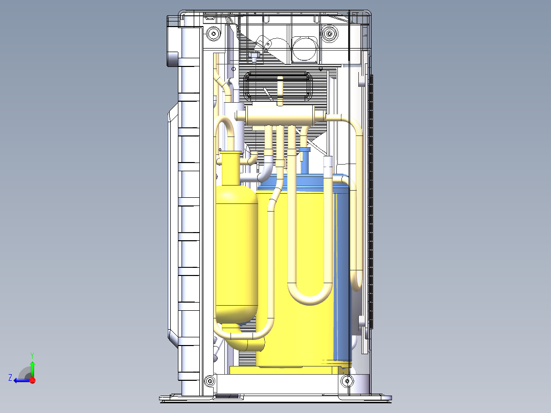 空调外机，空调室外机右视图