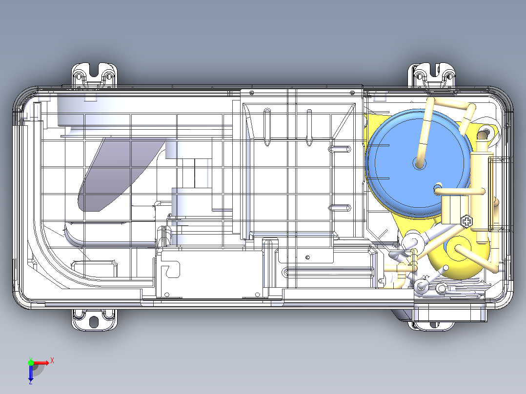 空调外机，空调室外机俯视图