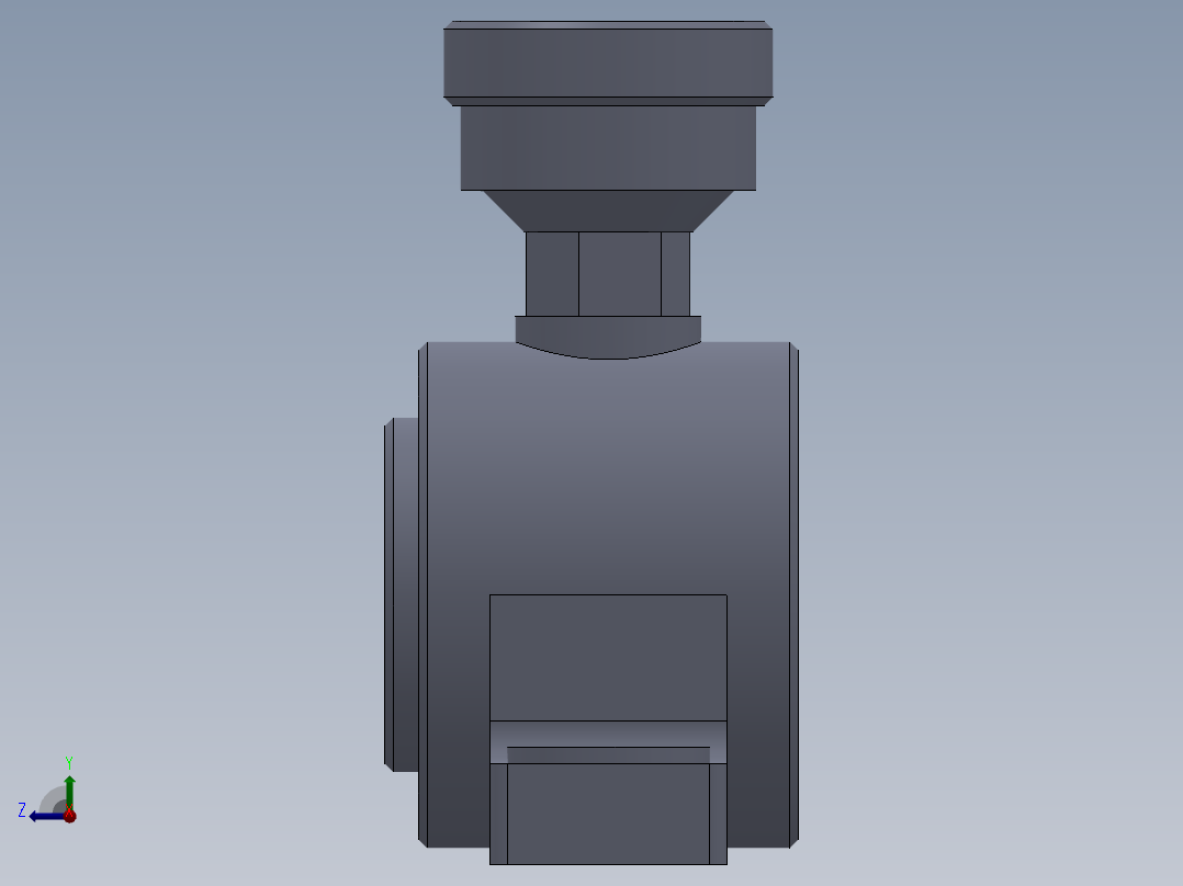 轴承零件及装配图右视图
