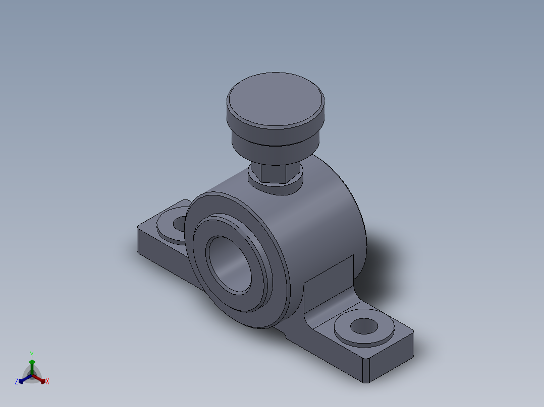 轴承零件及装配图正等轴测图