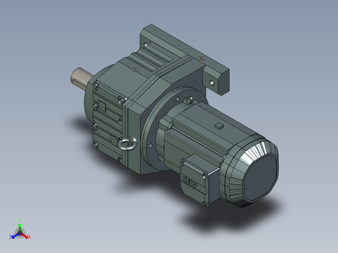 SEW电机正等轴测图