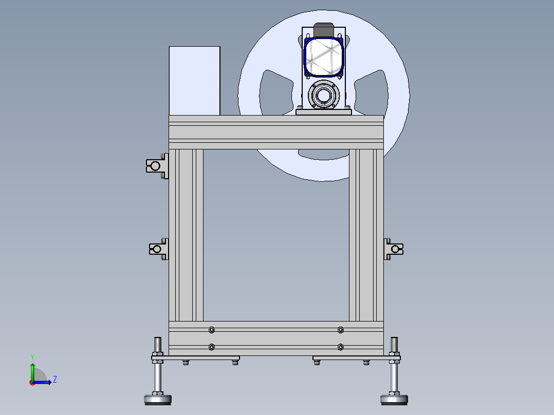 WS400B送料机左视图