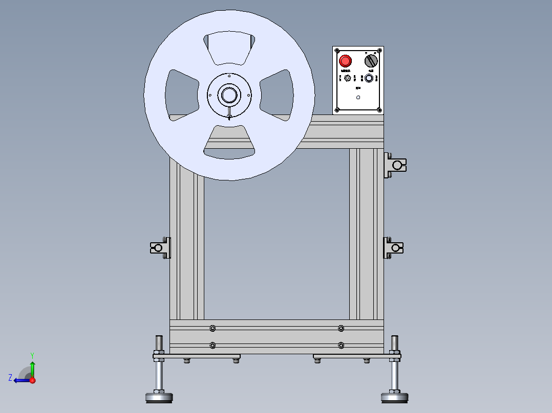 WS400B送料机右视图