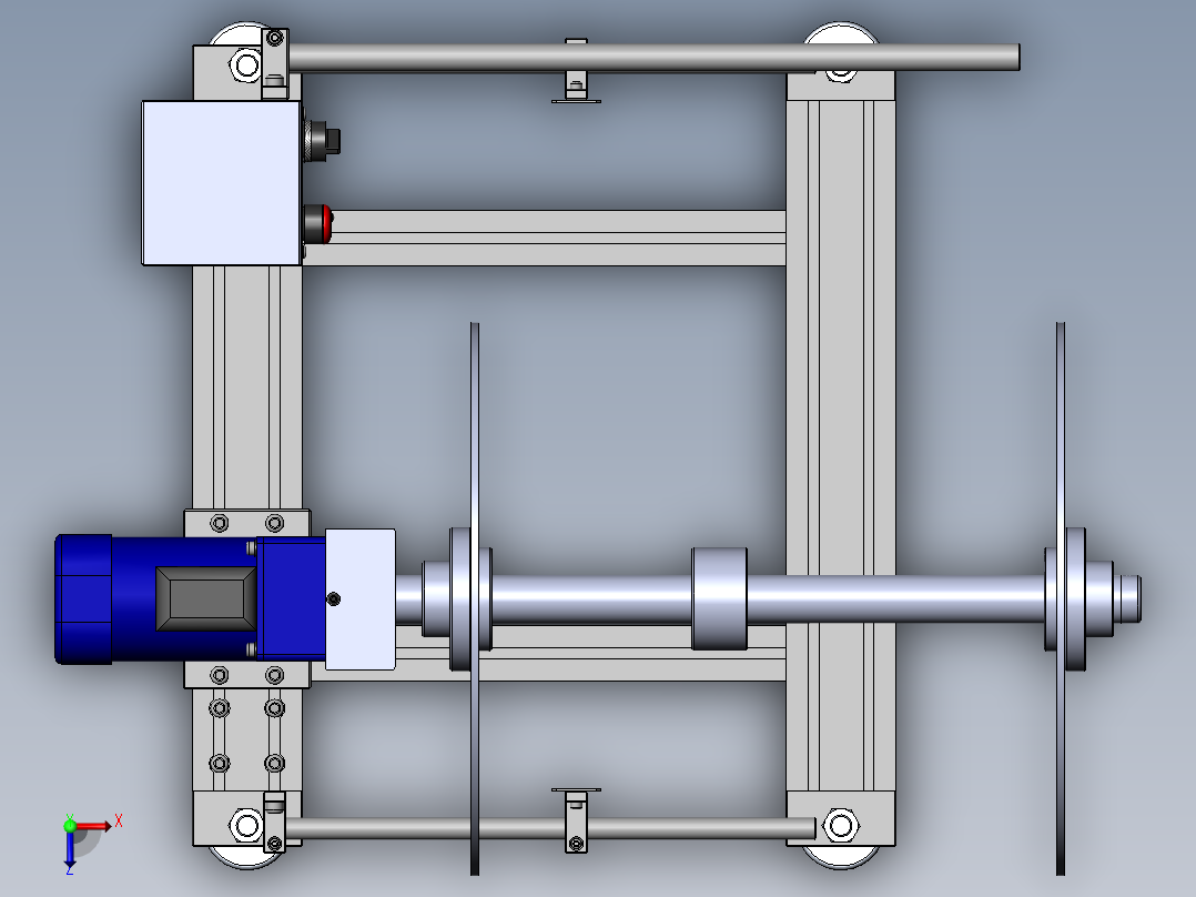 WS400B送料机俯视图