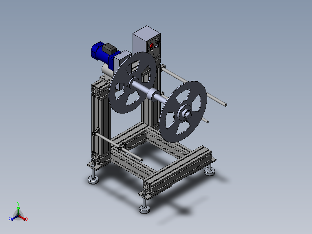 WS400B送料机正等轴测图