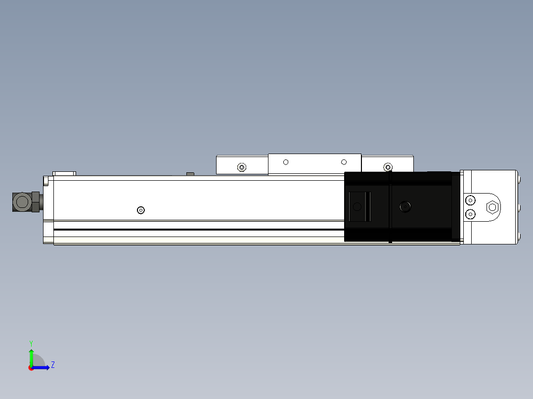 Toyo东佑达直线模组-ECH10-100-BR-200W左视图