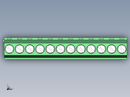PCB Terminal Block 12 DEG381-3.5前视缩略图