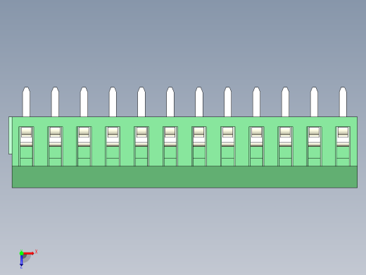PCB Terminal Block 12 DEG381-3.5俯视缩略图