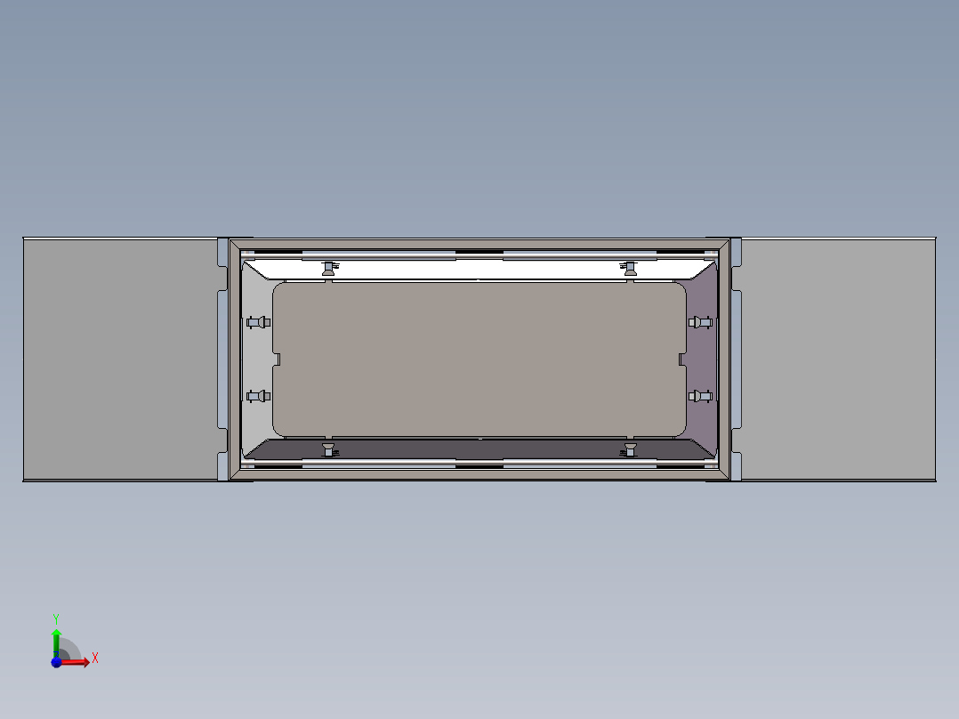 秒开折叠烧烤架前视图