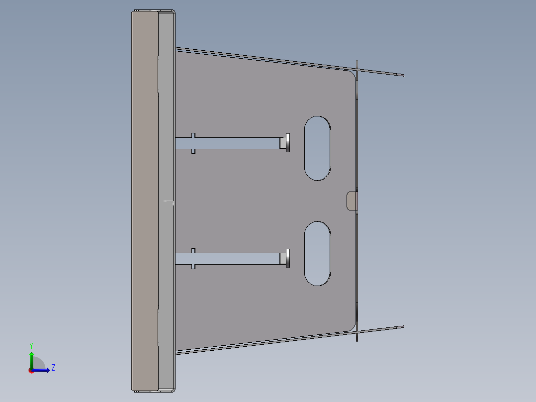 秒开折叠烧烤架左视图