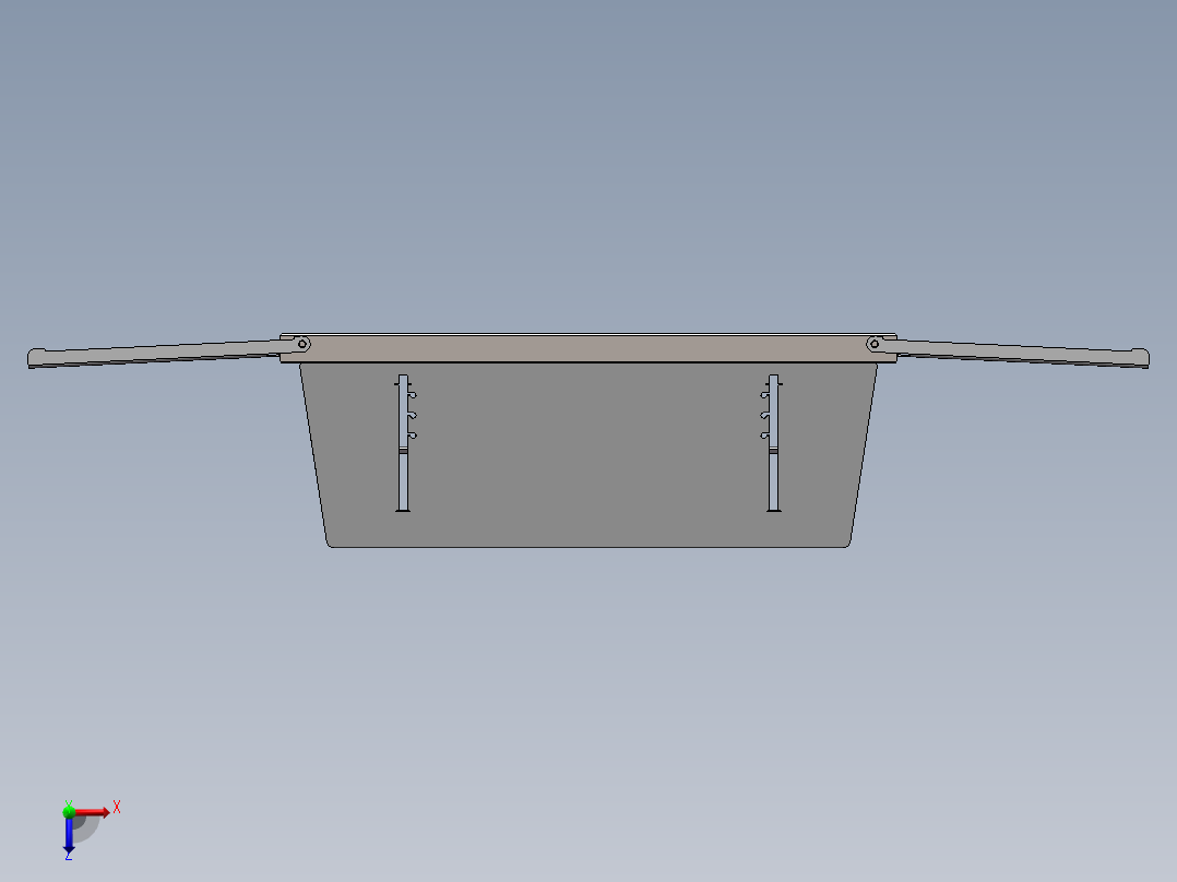 秒开折叠烧烤架俯视图