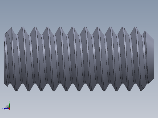 UNC 平头紧定螺钉-UNC SET SCREW 8-32 x0.375.SLDPRT右视缩略图