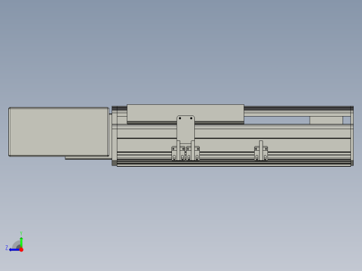 直线模组LHB21-L40-S100-BR设计图纸右视缩略图