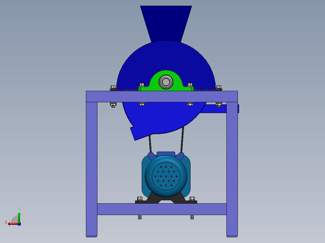 玉米脱粒机maize-sheller-SW后视图