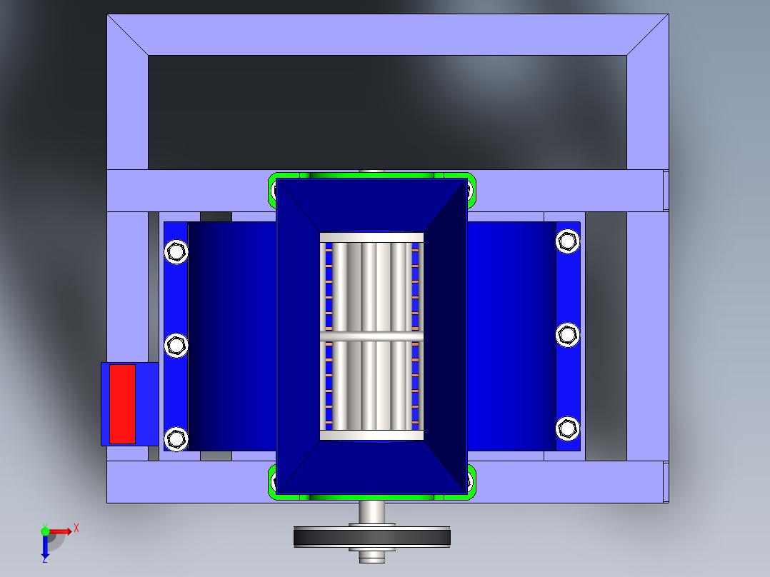 玉米脱粒机maize-sheller-SW俯视图