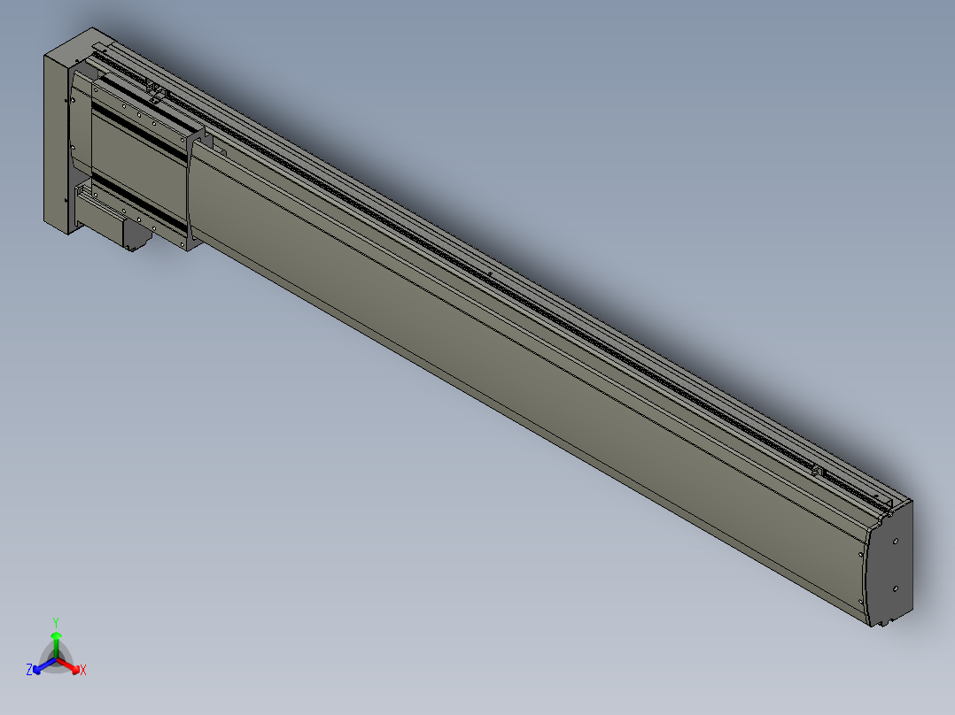 VF丝杆传动-一般环境VF22-S1500-BL主视图