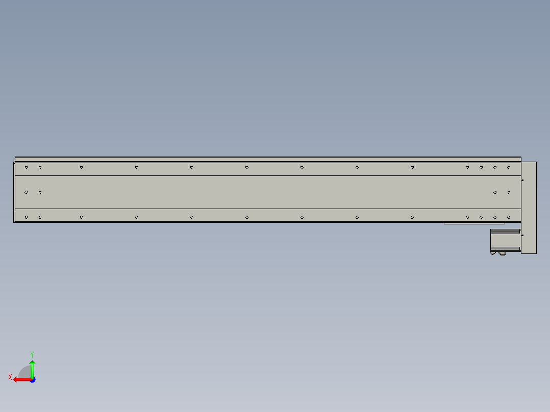 VF丝杆传动-一般环境VF22-S1500-BL后视图