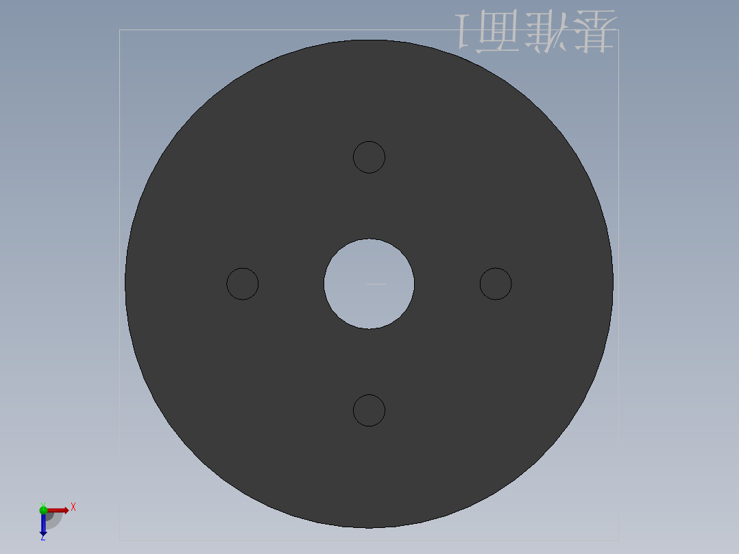 4010无刷电机俯视图