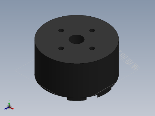 4010无刷电机正等轴测缩略图