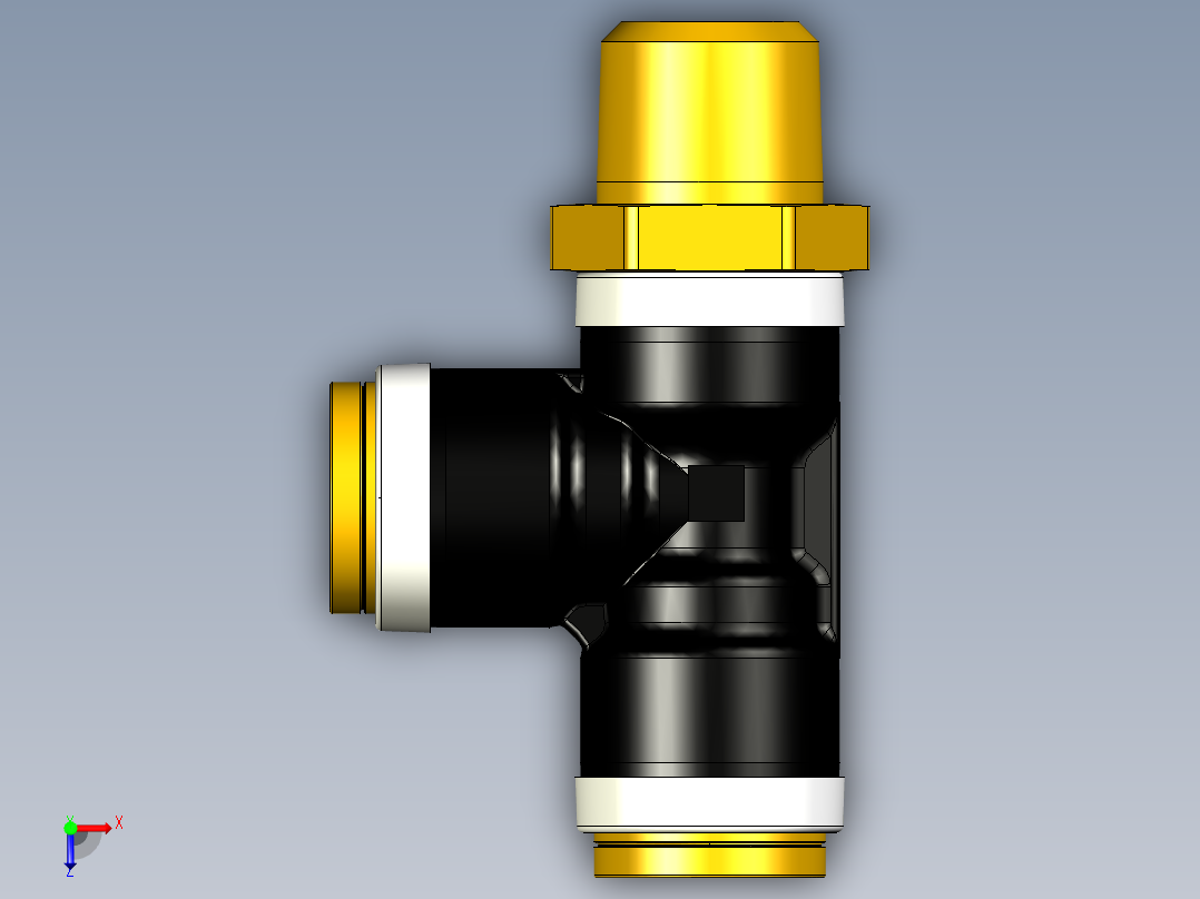 即推即连接式运输导管汇流板俯视图