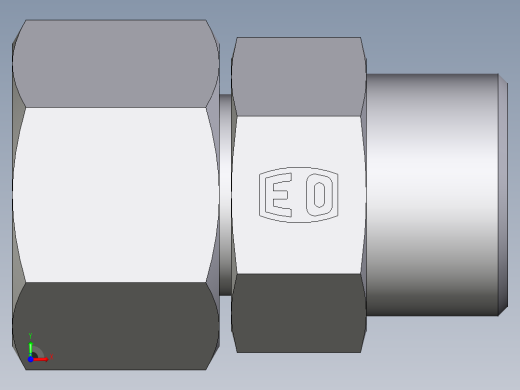 卡套式工业通用硬管接头EO_Distance_piece_adapter_DA16SOMD71前视缩略图