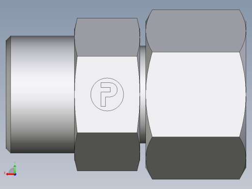 卡套式工业通用硬管接头EO_Distance_piece_adapter_DA16SOMD71后视缩略图