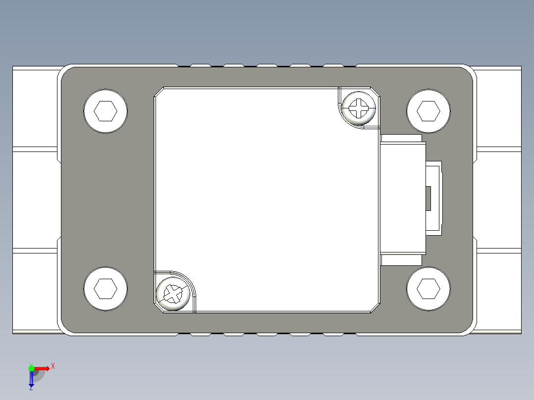 威洛博模组LEF25-S14-Q俯视图