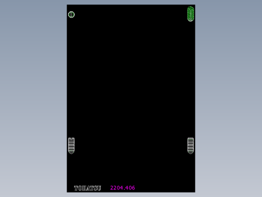 定位珠(塑膠本體)2204-2D多系列多零件图纸模型