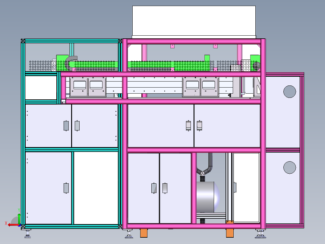 全自动合panel设备后视图