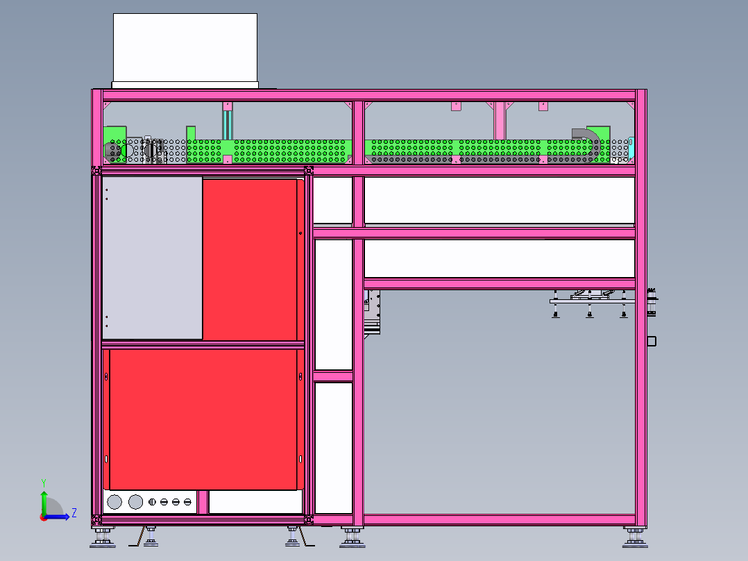 全自动合panel设备左视图