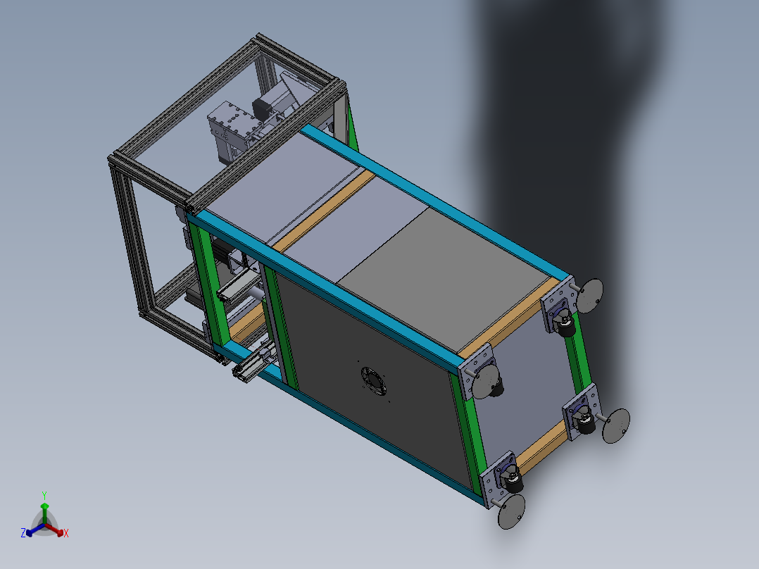 自动注胶机正等轴测图
