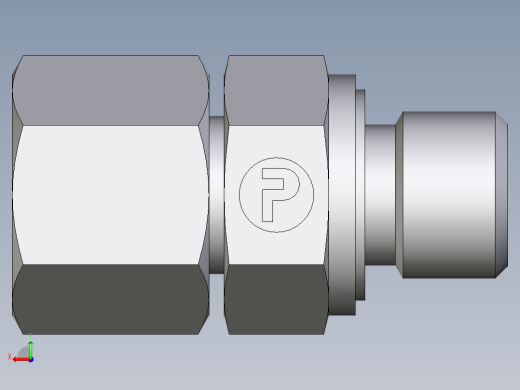 卡套式工业通用硬管接头EO_Swivel_connector_EGE10LREDCF后视缩略图