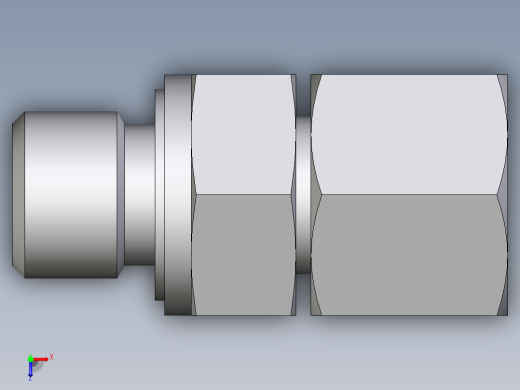 卡套式工业通用硬管接头EO_Swivel_connector_EGE10LREDCF俯视缩略图