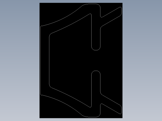 型材-BR 6 SLOT MOUNTING RIM PROFILE KJN518343.DXF