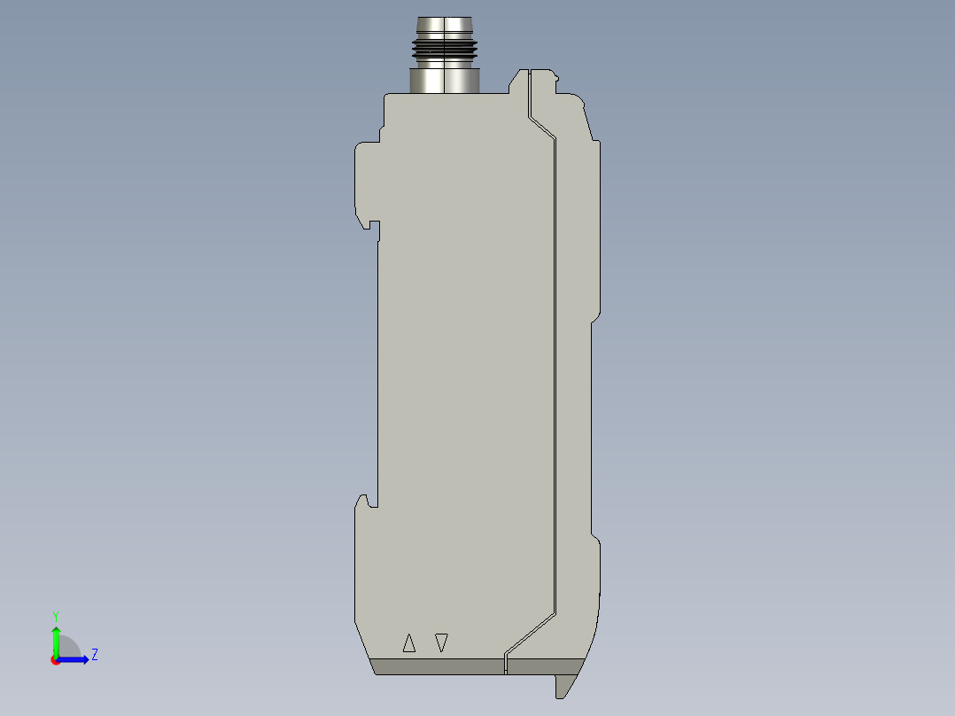基恩士FS-V33C(P)_kc图纸模型左视图