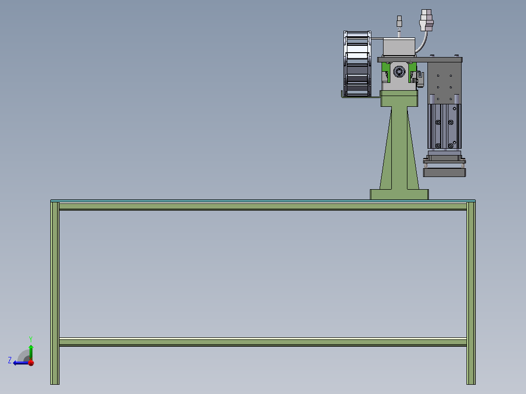 流水线贴标机sw18右视图