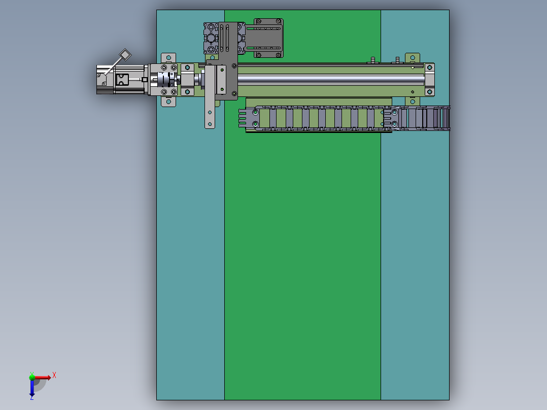流水线贴标机sw18俯视图